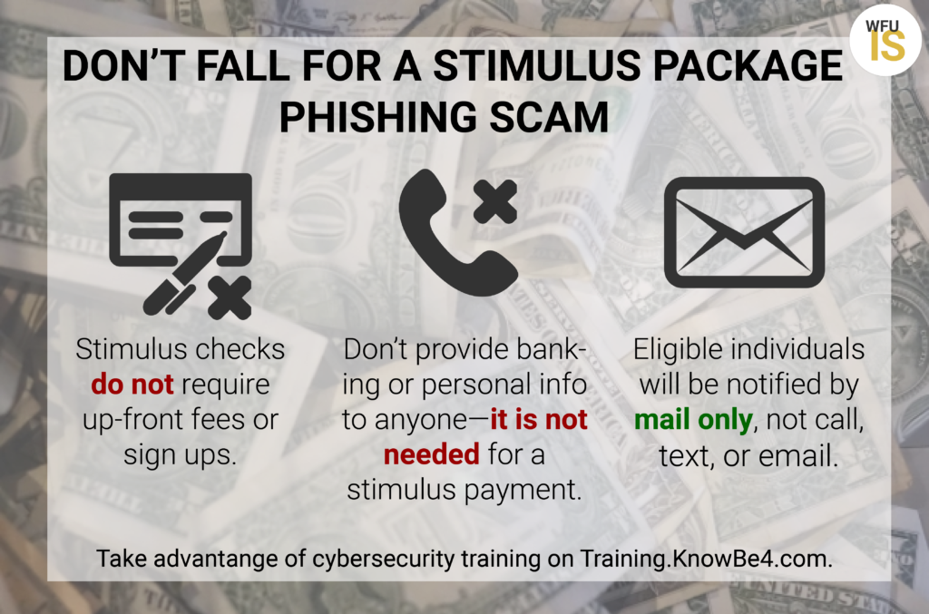Beware of Scams around Stimulus Payments WFU IS