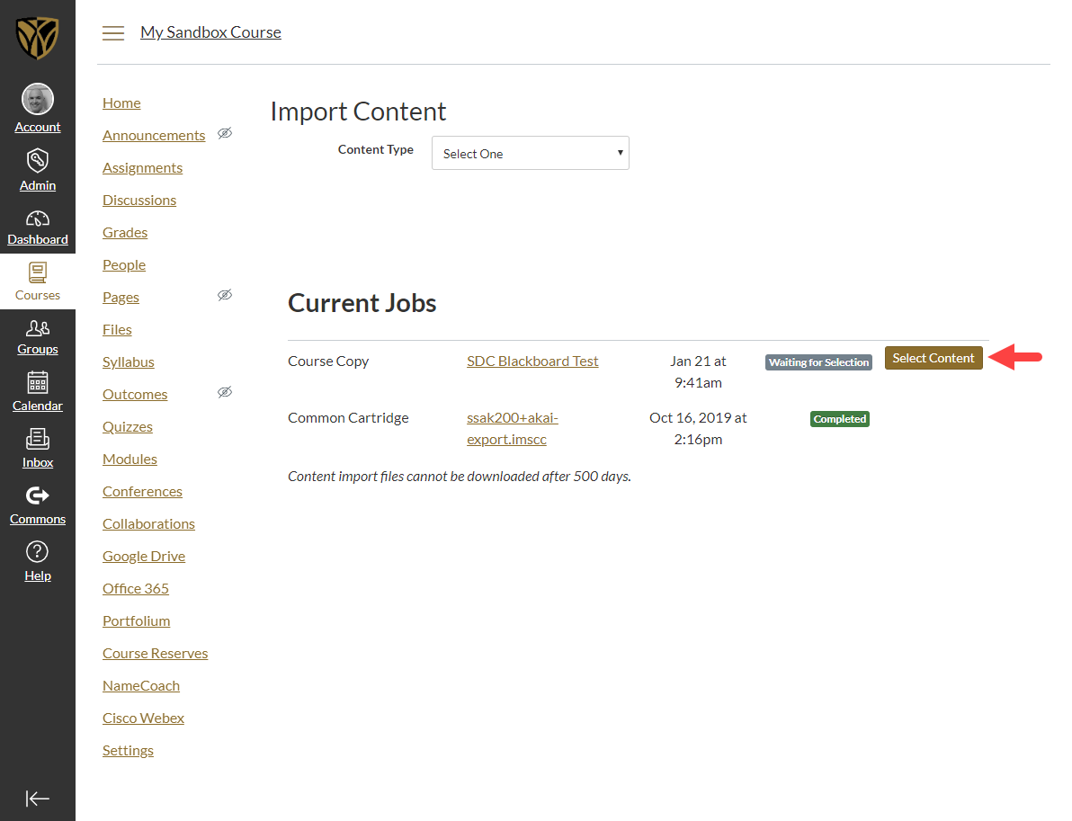 How to Copy Course Content between Canvas Courses Canvas at WFU
